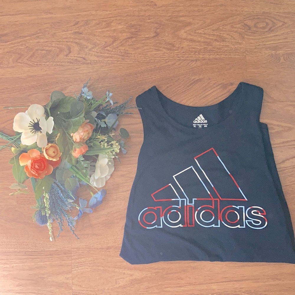 Adidas Navy Blue Athletic Tank Top